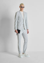 Antony Morato Pantalones gris claro con bolsillos laterales y micropatrón