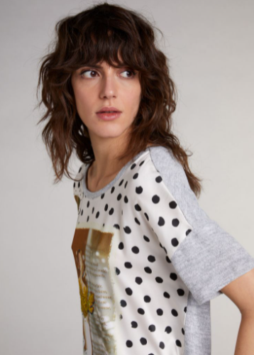 Oui T-shirt Lã Modelo 2