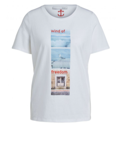 Oui T-shirt Algodão Lã Modelo 2 - vista frontal