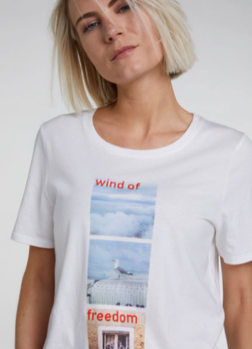 Oui T-shirt Algodão Lã Modelo 2 - vista alternativa