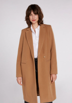 Oui Casaco Caxemira Lã Comprido - detalhe