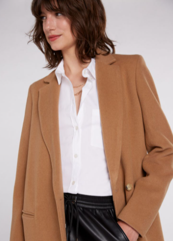 Oui Casaco Caxemira Lã Comprido