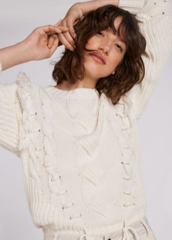 Oui Casaco Algodão Lã Modelo 2 - vista alternativa