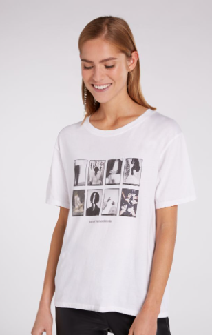 Oui T-shirt Algodão Lã - vista frontal