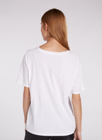 Oui T-shirt Algodão Lã - detalhe