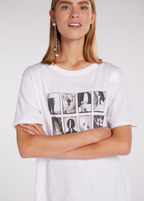 Oui T-shirt Algodão Lã