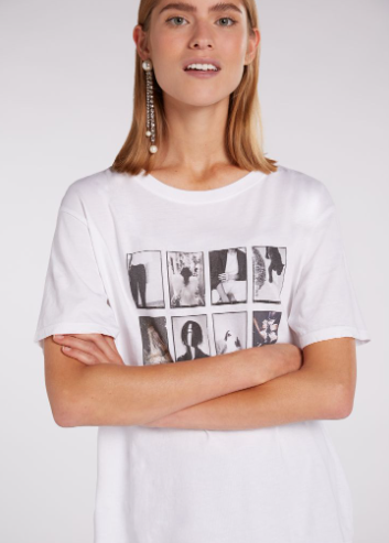 Oui T-shirt Algodão Lã