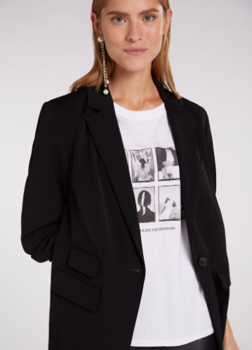 Oui T-shirt Algodão Lã