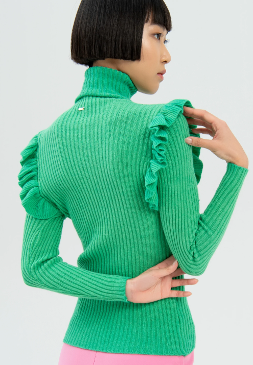 Fracomina Camisola Lã Malha Comprido Modelo 5 - vista alternativa