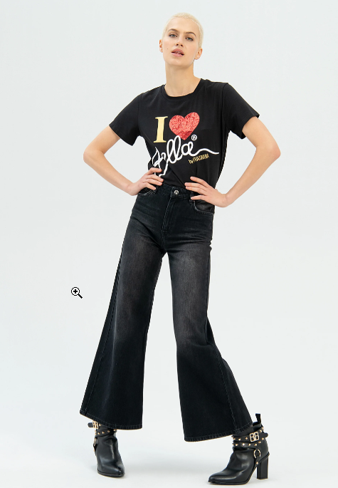 Fracomina Calças Ganga Lã Algodão Modelo 2 - vista frontal