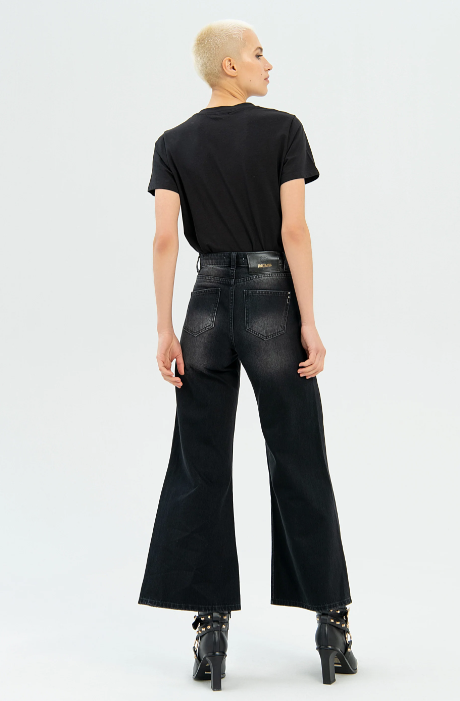 Fracomina Calças Ganga Lã Algodão Modelo 2 - detalhe