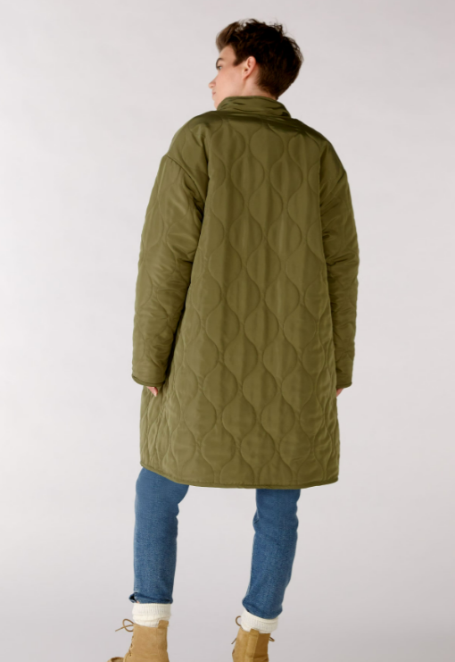 Oui Casaco Lã Gola Alta com Botões