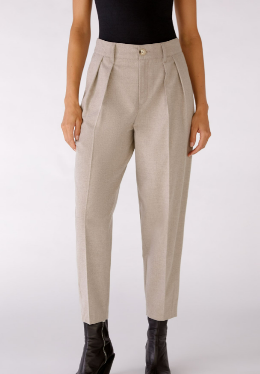 Oui Calças Lã com Bolsos - detalhe