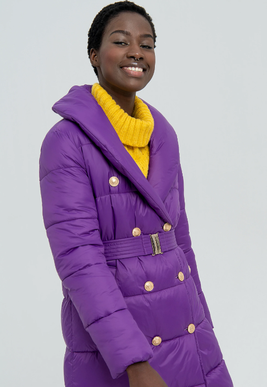 Fracomina Produto Lã Comprido com Cinto - detalhe