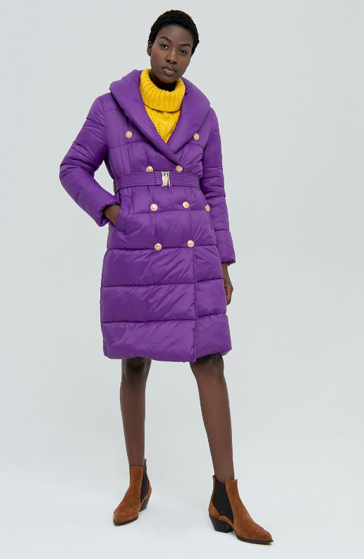 Fracomina Produto Lã Comprido com Cinto - vista frontal