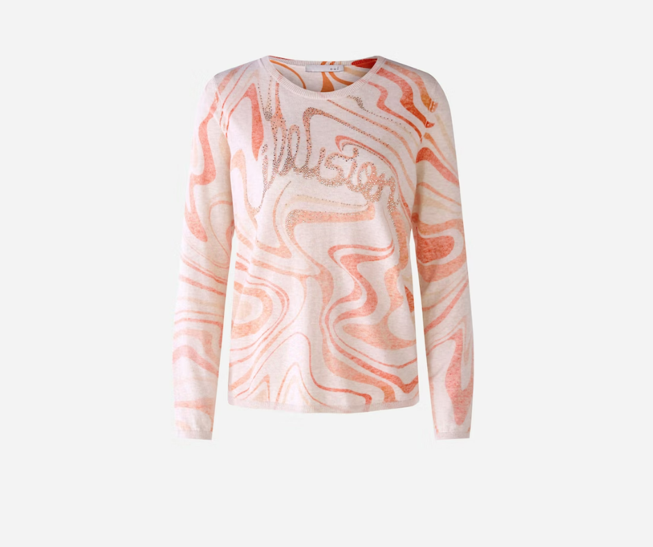 Oui Camisola Algodão Lã Gola Redonda Modelo 2