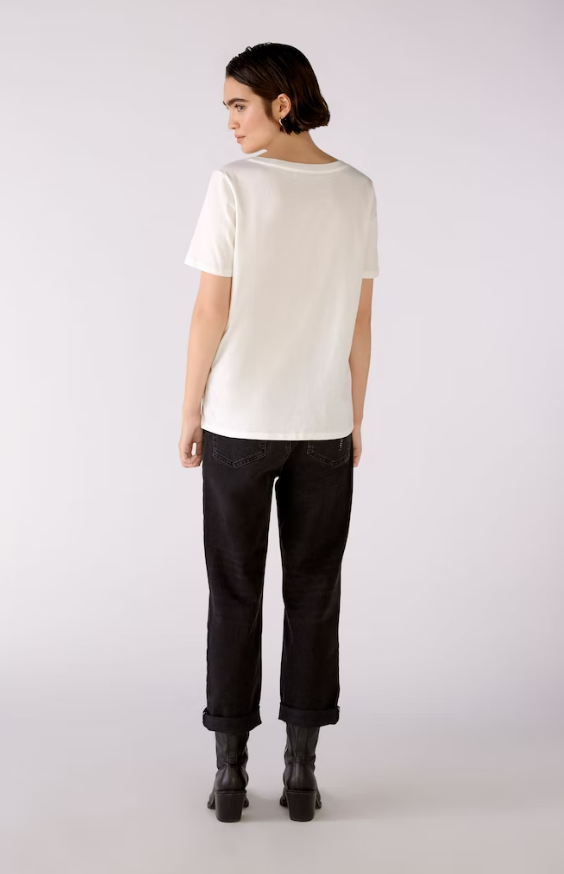 Oui T-shirt Algodão Lã Curto Modelo 2 - vista alternativa