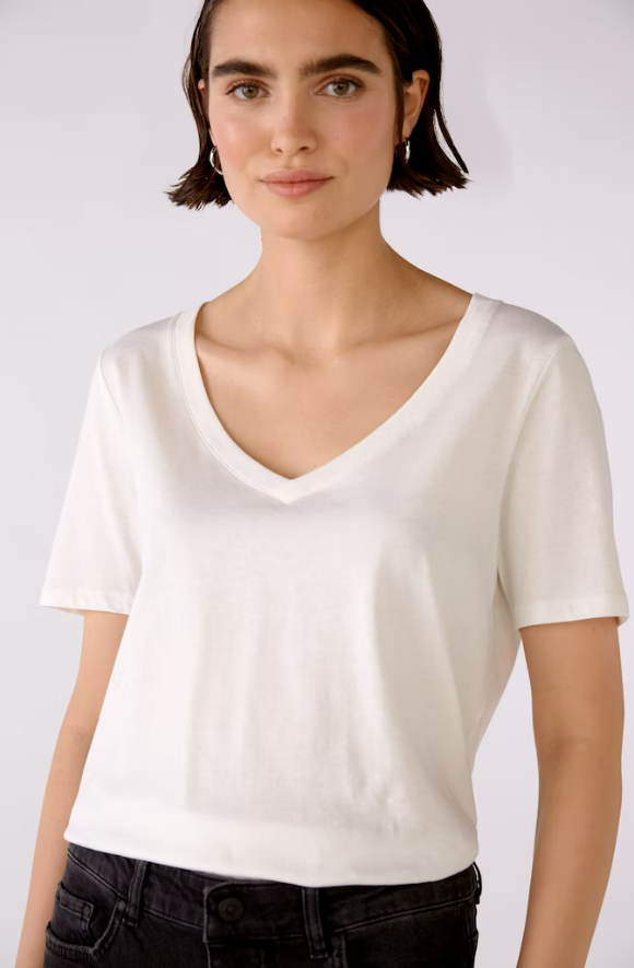 Oui T-shirt Algodão Lã Curto Modelo 2