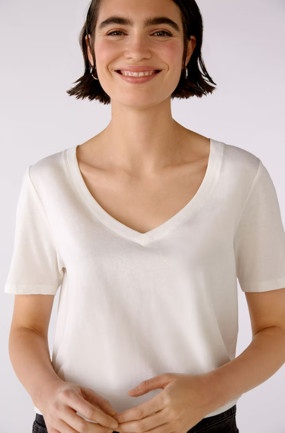 Oui T-shirt Algodão Lã Curto Modelo 2