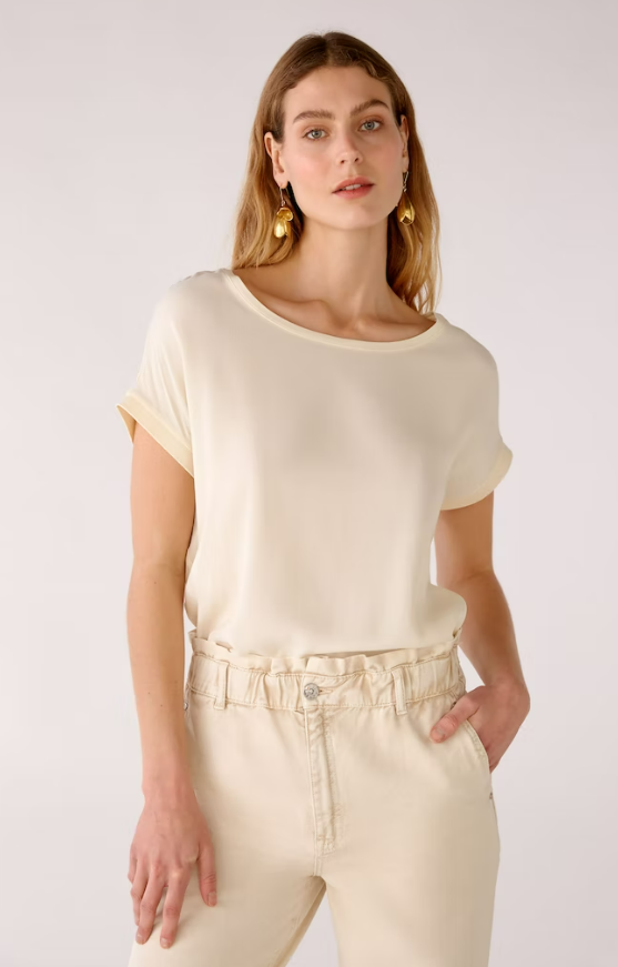 Oui Blusa Lã Gola Redonda Curto - detalhe