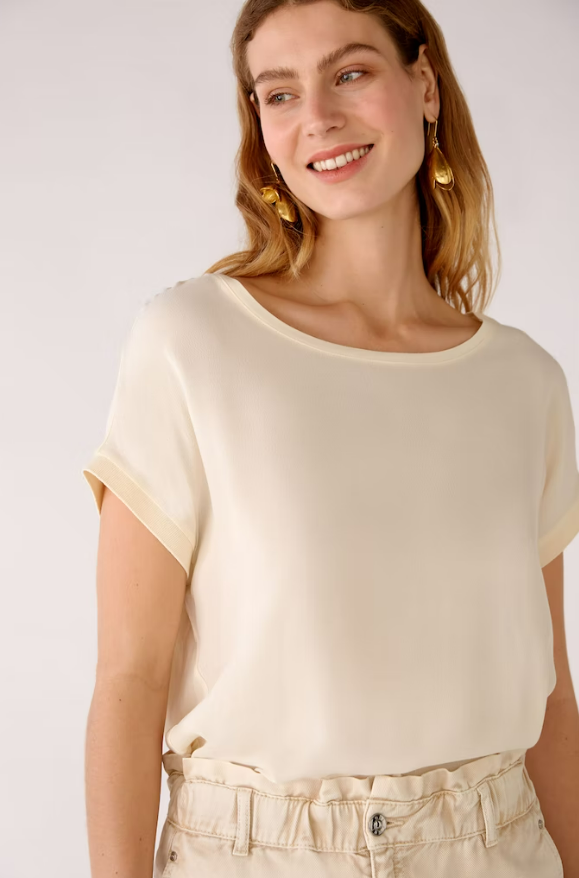 Oui Blusa Lã Gola Redonda Curto