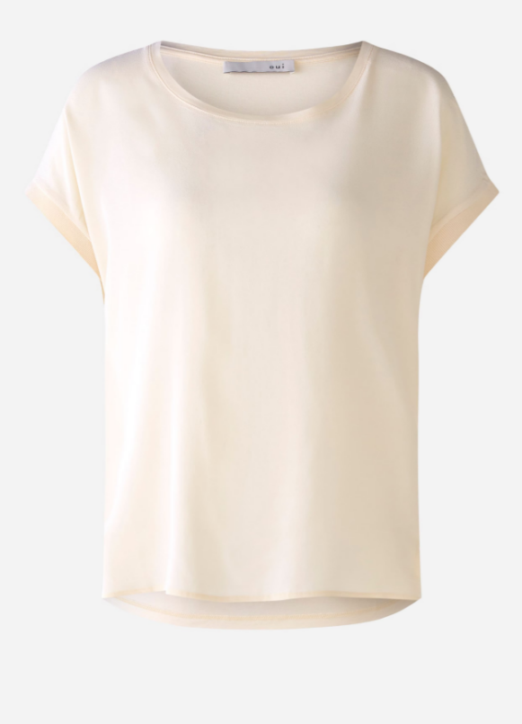 Oui Blusa Lã Gola Redonda Curto