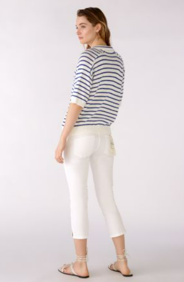 Oui Camisola Algodão Lã às Riscas Modelo 4 - detalhe