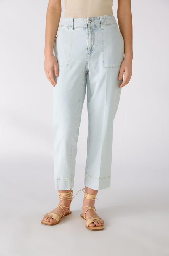 Oui Calças Algodão Lã com Bolsos - vista alternativa