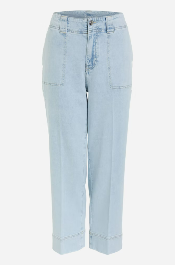 Oui Calças Algodão Lã com Bolsos