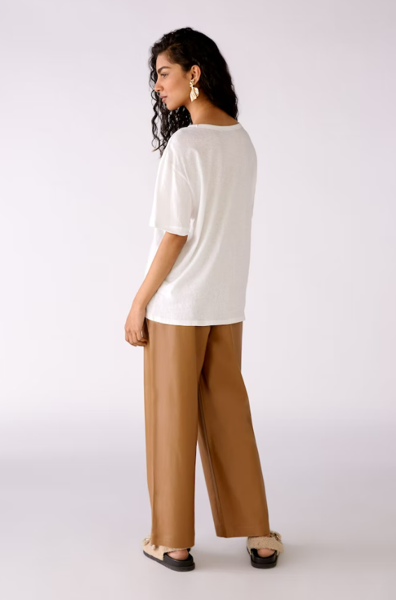 Oui T-shirt Algodão Lã Linho - vista alternativa