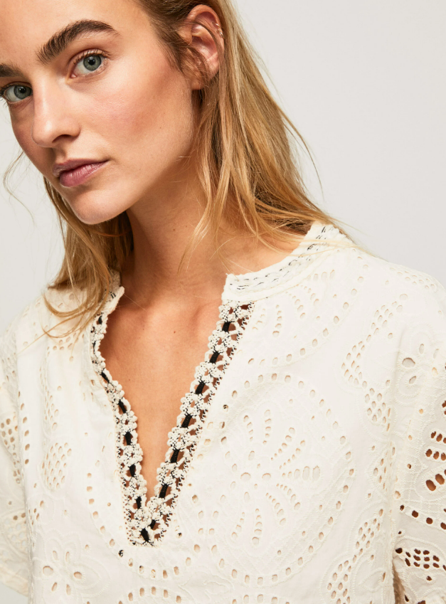 Pepe Jeans Blusa bordados Priska