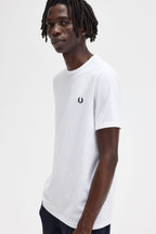 Fred Perry T-shirt Algodão Regular Fit Gola Redonda Modelo 10