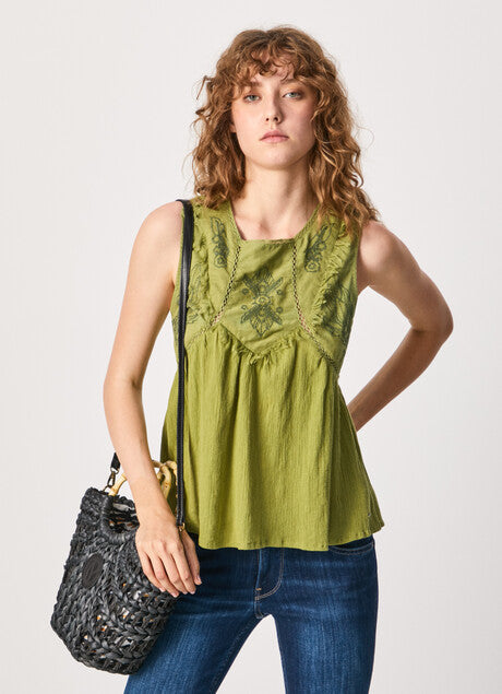 Pepe Jeans Top Lisle - detalhe