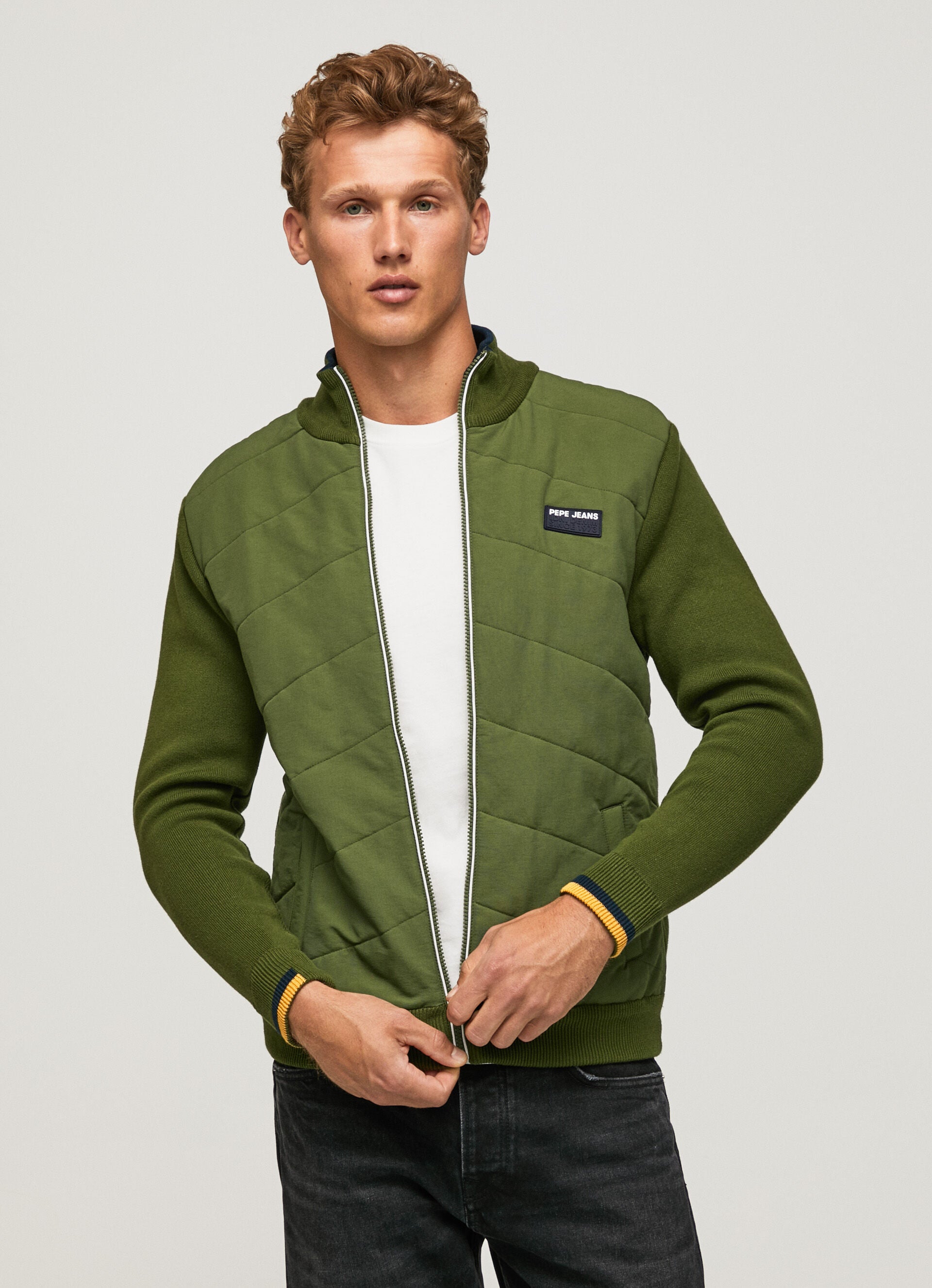 Blusão Pepe Jeans verde - vista frontal