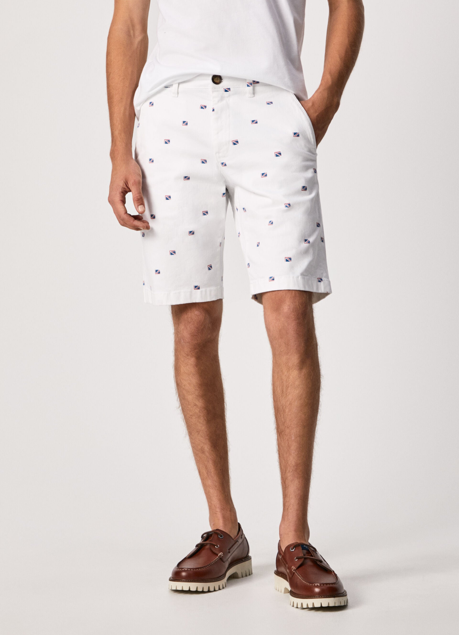 Calção Pepe Jeans branco - vista frontal